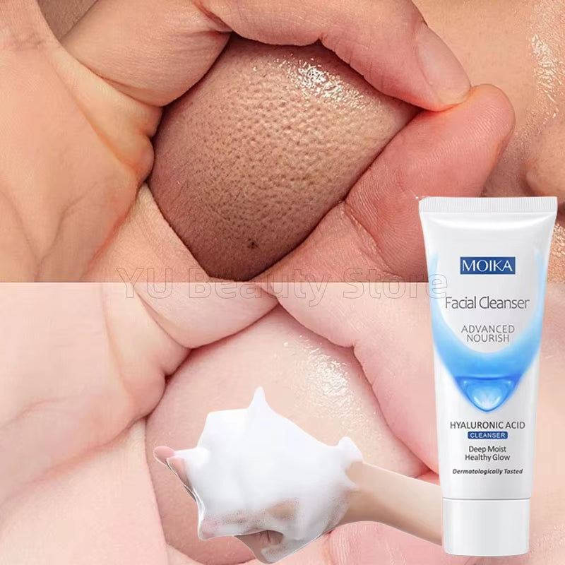 Facial Foam Cleanser Gentle Cleansing Pores Oil Control Blackhead Removal Whitening Moisturizing Korean Skin Care Products 80G