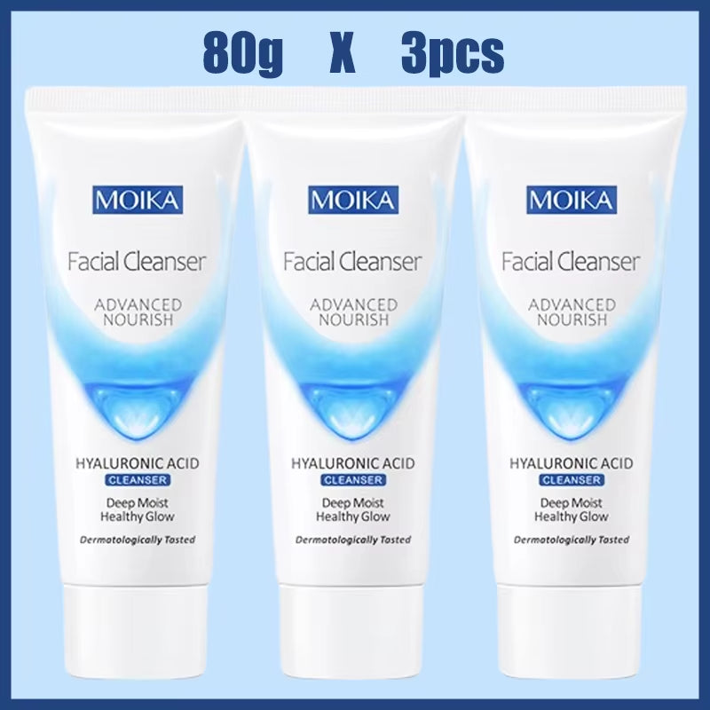 Facial Foam Cleanser Gentle Cleansing Pores Oil Control Blackhead Removal Whitening Moisturizing Korean Skin Care Products 80G