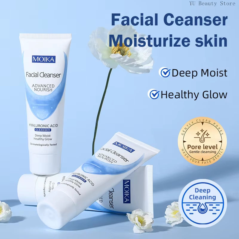 Facial Foam Cleanser Gentle Cleansing Pores Oil Control Blackhead Removal Whitening Moisturizing Korean Skin Care Products 80G
